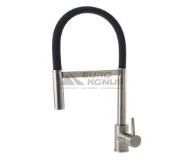 FABIANO Смеситель для кухни однорычажный с гибким изливом FKM 43C SS Inox (8232.401.0220)